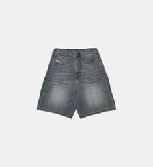 Short en jean gris effet délavé Diesel Kids