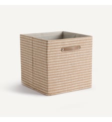 Panier carré en papier tressé, avec poignée, hauteur 31 cm La Redoute Interieurs