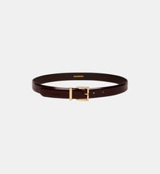 Ceinture en cuir lisse boucle métal Sandro