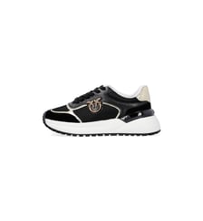 Sneakers à logo avec détails effet miroir Pinko