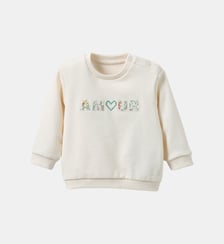 Sweat lettres en tissu Liberty  - Coton biologique Cyrillus