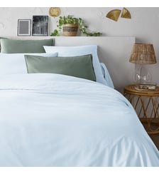 Housse de couette unie percale coton bio Scenario La Redoute Interieurs