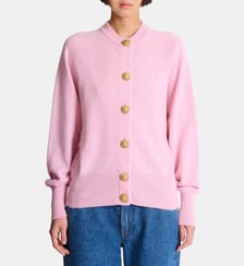 Cardigan boutonné en éco-cachemire Balmain