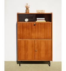 Vitrine vintage en bois Victoria N°1341- Produit chiné Debongout