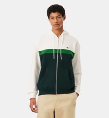 Sweatshirt zippé à capuche color-block Lacoste