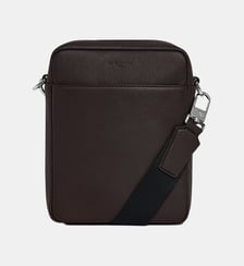 Petite sacoche zippée Marceau en cuir grainé Le Tanneur