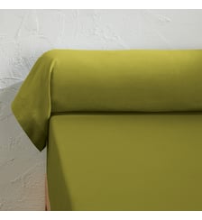 Taie de traversin unie en coton lavé La Redoute Interieurs