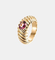 Bague en argent 925 en or jaune plaqué 18 carats Aristocrazy