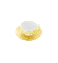 Tasse à thé/café et soucoupe en Porcelaine - MALMAISON RIVIERA Christofle