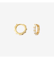Paire de boucles d'oreilles créoles doré  polly Caroline Najman