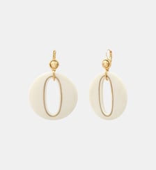 Boucles d'oreilles dormeuses   doré à l'or fin - Masseria Satellite