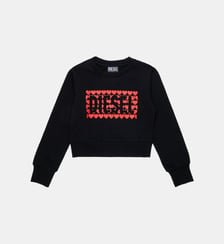 Sweat-shirt à col rond avec logo Diesel Kids