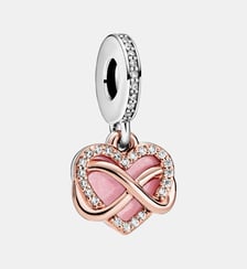 Charm Pendant Cœur Infini Scintillant Pandora