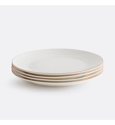 Lot de 4 assiettes plates porcelaine La Redoute Interieurs