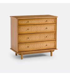 Commode pin massif et cannage La Redoute Interieurs