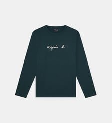 t-shirt en coton sérigraphié Agnès b.
