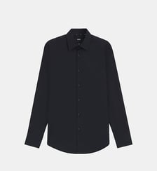 Chemise slim en popeline de coton stretch BOSS
