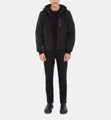 Blouson droit à capuche Schott