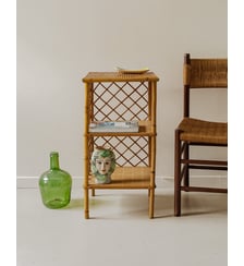 Étagère en rotin et bambou Gaëlle N°1430- Produit chiné Debongout