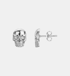 Boucles d'oreilles clous Tête de mort Argent en Acier 316L Phebus