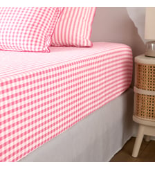 Drap-housse coton seersucker 30 cm La Redoute Interieurs