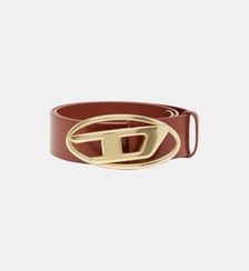 Ceinture en cuir de 4 cm avec boucle D ovale Diesel