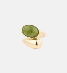 Bague cabochon vert Balaboosté