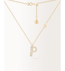 Collier Initiale P Or Jaune PIAPARIS