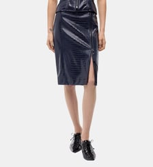 Jupe crayon embossée crocodile Pinko