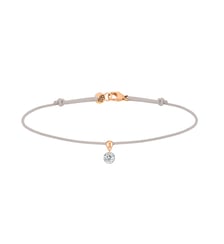 Bracelet Cordon BB - Diamant solitaire 0,15ct - Or rose 750‰ La Brune & La Blonde