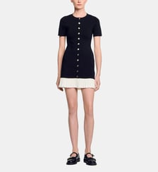Robe courte boutonnée  Sandro