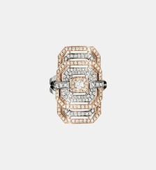 Bague My Way - Or Rose, Argent & Diamants Statement