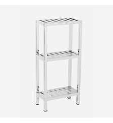 Meuble étagère X3 en Inox - PLAZZA Bath Bazaar
