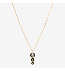 Collier doré rhodochrosite - andrea Caroline Najman