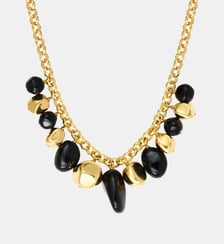 Collier chaîne à larges maillons   doré à l'or fin - Loulou Satellite