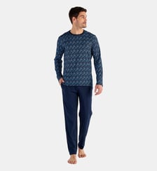 Pyjama Elvis manches longues en coton Hom