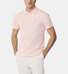 Polo Coupe Slim À Manches Courtes Avec Logo En Piqué Hackett London