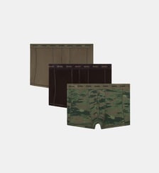 Lot de trois boxers unis et motif camouflage Diesel
