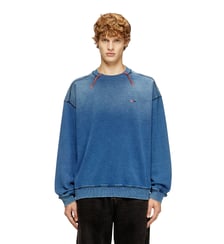 Sweat en coton avec coutures contrastées Diesel