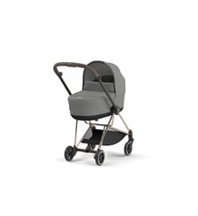 Poussette Mios 3 Mirage Grey avec nacelle Rose Gold, naissance Cybex
