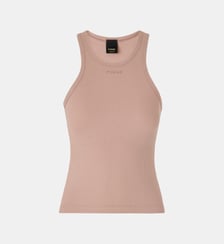 Débardeur en maille côtelée à logo pinko Pinko