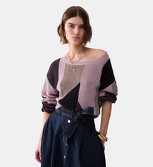 Maille avec intarsi lamé Liu Jo