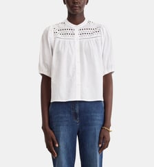 Chemise à motifs ajourés en coton mélangé - CHRISTY Pablo