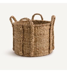 Panier rond en jacinthe d'eau 4 poignées AM.PM
