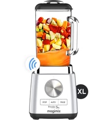 Blender Power 5 XL Chrome Mat 11643 - Ultra Silencieux - Bol Verre 2L Magimix
