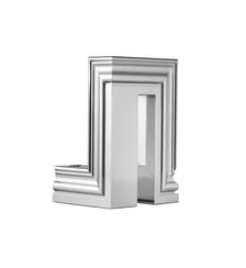 Candélabre chrome 2 bougies en aluminium - PERSPECTIVES Christofle