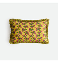 Housse de coussin coton, rectangulaire, brodée La Redoute Interieurs