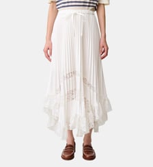 Jupe plissée fleurs Claudie Pierlot