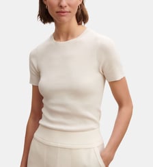 T-shirt slim en maille coton Bompard