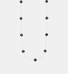 Sautoir, onyx, or jaune Morganne Bello